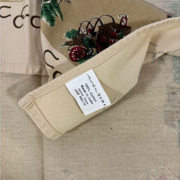 Vintage Moda Home Linens Retro Western Cowboy Set of 8 Napkins 100% cotton - Picture 12 of 13
